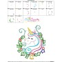 Christmas Unicorn Bell-3 Embroidery Design Pattern-3