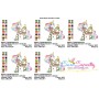Christmas Unicorn And Snowman Embroidery Design Pattern-4