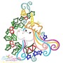 Christmas Unicorns Embroidery Design Bundle-8