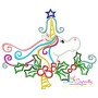 Christmas Unicorns Embroidery Design Bundle-9