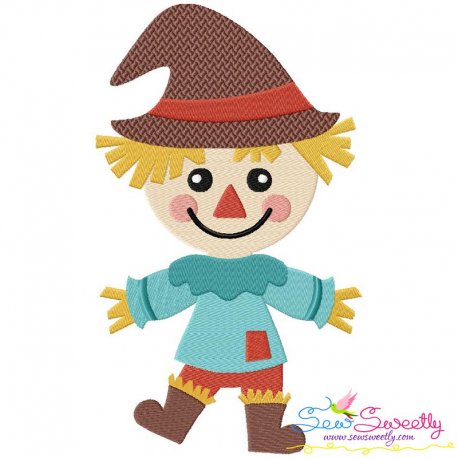 Cute Fall Scarecrow Embroidery Design Pattern-1