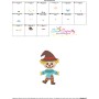 Cute Fall Scarecrow Embroidery Design Pattern-5