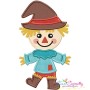 Cute Fall Scarecrow Applique Design Pattern-1