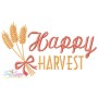 Happy Harvest-2 Lettering Embroidery Design Pattern-1