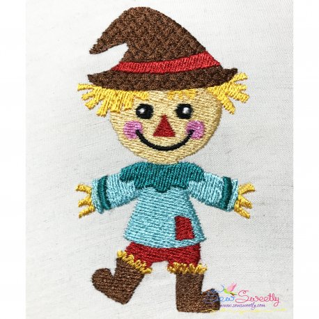 Cute Fall Scarecrow Embroidery Design- 1