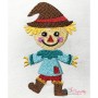 Cute Fall Scarecrow Embroidery Design Pattern-2