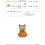 Owl on Pumpkin Embroidery Design Pattern-3