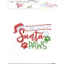 I Believe In Santa Paws Lettering Embroidery Design Pattern-3