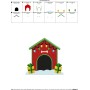 Christmas Dog House Embroidery Design Pattern-5