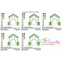Christmas Dog House Applique Design Pattern-2