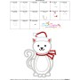 Christmas Cat Applique Design Pattern-3