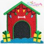 Christmas Dog House Embroidery Design Pattern-3