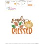 Simply Blessed-2 Lettering Embroidery Design Pattern-5