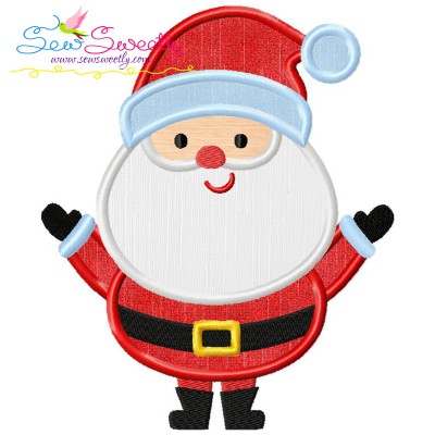 Simple Santa Applique Design Pattern-1