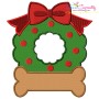Christmas Wreath Bone Embroidery Design Pattern-2
