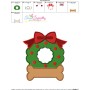 Christmas Wreath Bone Embroidery Design Pattern-4