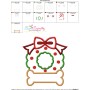 Christmas Wreath Bone Applique Design Pattern-3