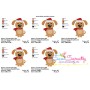 Christmas Dog Embroidery Design Pattern-3
