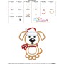 Christmas Dog Applique Design Pattern-3