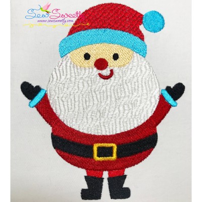 Simple Santa Embroidery Design Pattern-1