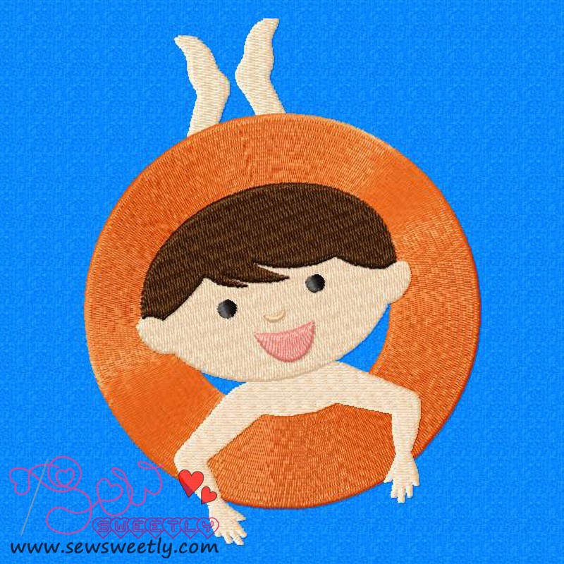 Kids And Pool5 Embroidery Design Sew Sweetly