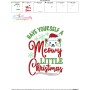 Have Yourself a Meowy Christmas Lettering Embroidery Design Pattern-3