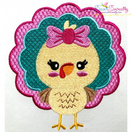 Girl Turkey Embroidery Design- 1