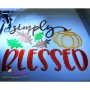 Simply Blessed-2 Lettering Embroidery Design Pattern-2