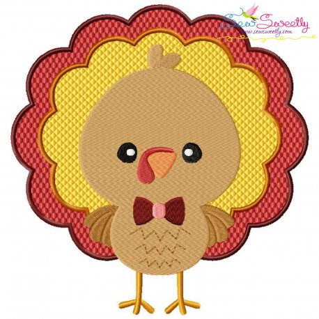 Boy Turkey Embroidery Design Pattern-1