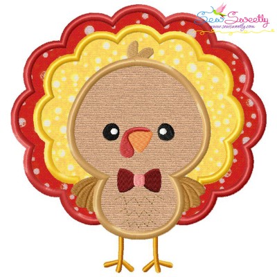 Boy Turkey Applique Design Pattern-1