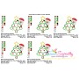 Santa Christmas Tree Peeker Applique Design Pattern-2