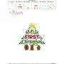 My First Christmas Lettering Embroidery Design Pattern-5