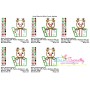 Reindeer Gift Peeker Applique Design Pattern-2