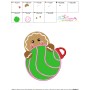Gingerbread Peeker Embroidery Design Pattern-3