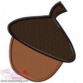 Acorn Embroidery Design Pattern-1