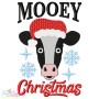 Mooey Christmas Cow Embroidery Design Pattern-2