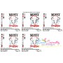 Mooey Christmas Cow Applique Design Pattern-2