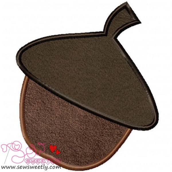Acorn Applique Design Pattern-1