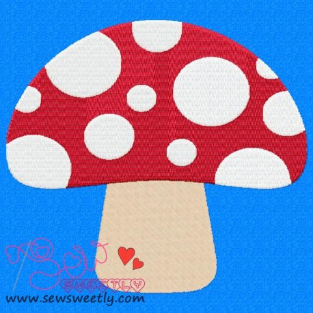Mushroom Embroidery Design- 1