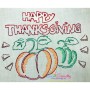 Happy Thanksgiving Pumpkins Vintage Stitch Embroidery Design Pattern-2