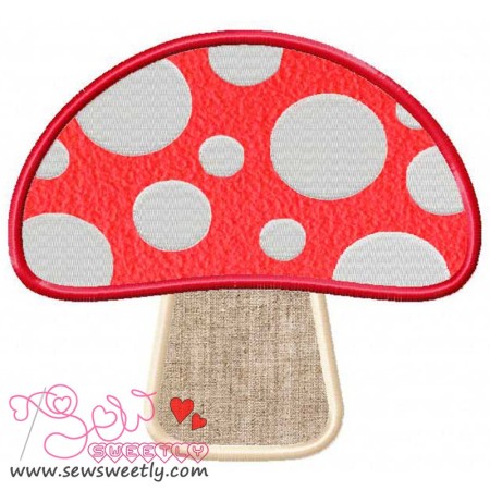 Mushroom Applique Design Pattern