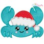 Christmas Crab Applique Design Pattern-1