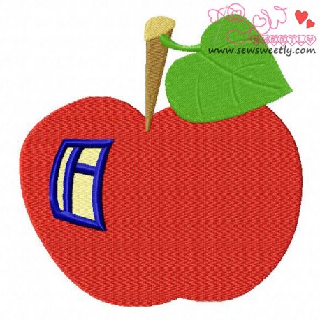 Apple House Embroidery Design Pattern-1