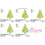 Christmas Tree Snow Embroidery Design Pattern-2