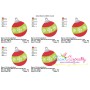 Christmas Ball Ornament Embroidery Design Pattern-2
