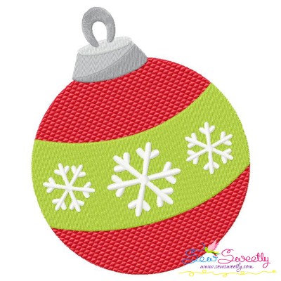 Christmas Ball Ornament Embroidery Design Pattern-1