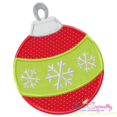 Christmas Ball Ornament Applique Design Pattern-1