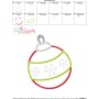 Christmas Ball Ornament Applique Design Pattern-3