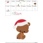 Woodland Christmas Bear Embroidery Design Pattern-3