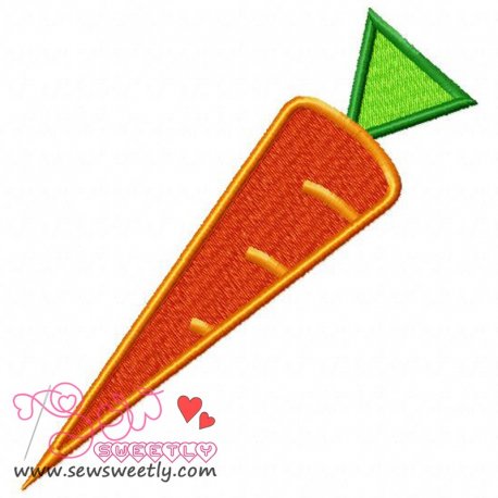 Carrot Embroidery Design Pattern-1